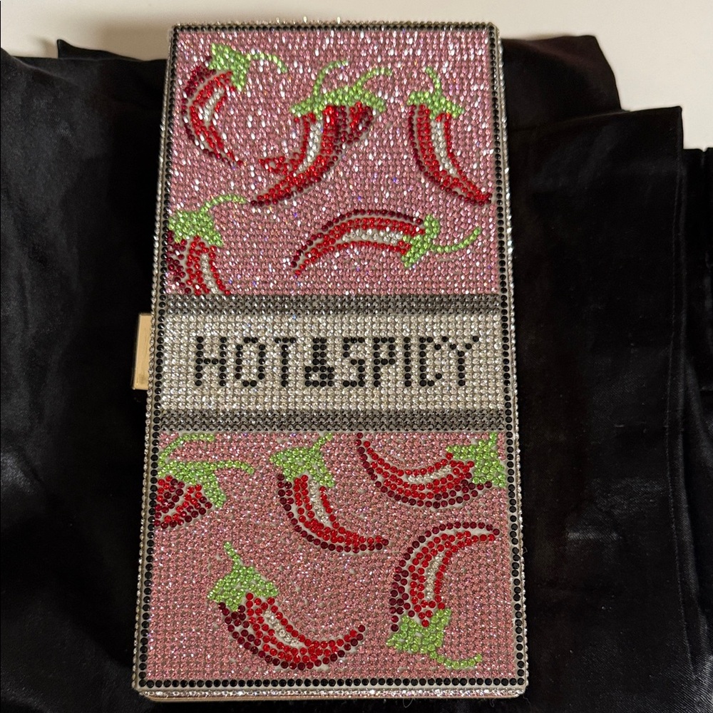 Pink and Red Crystal Clutch